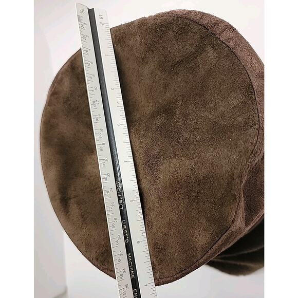Vintage PETER BETTLEY LONDON Bucket Hat Womens Chocolate Brown Soft Faux Fur - Picture 11 of 12